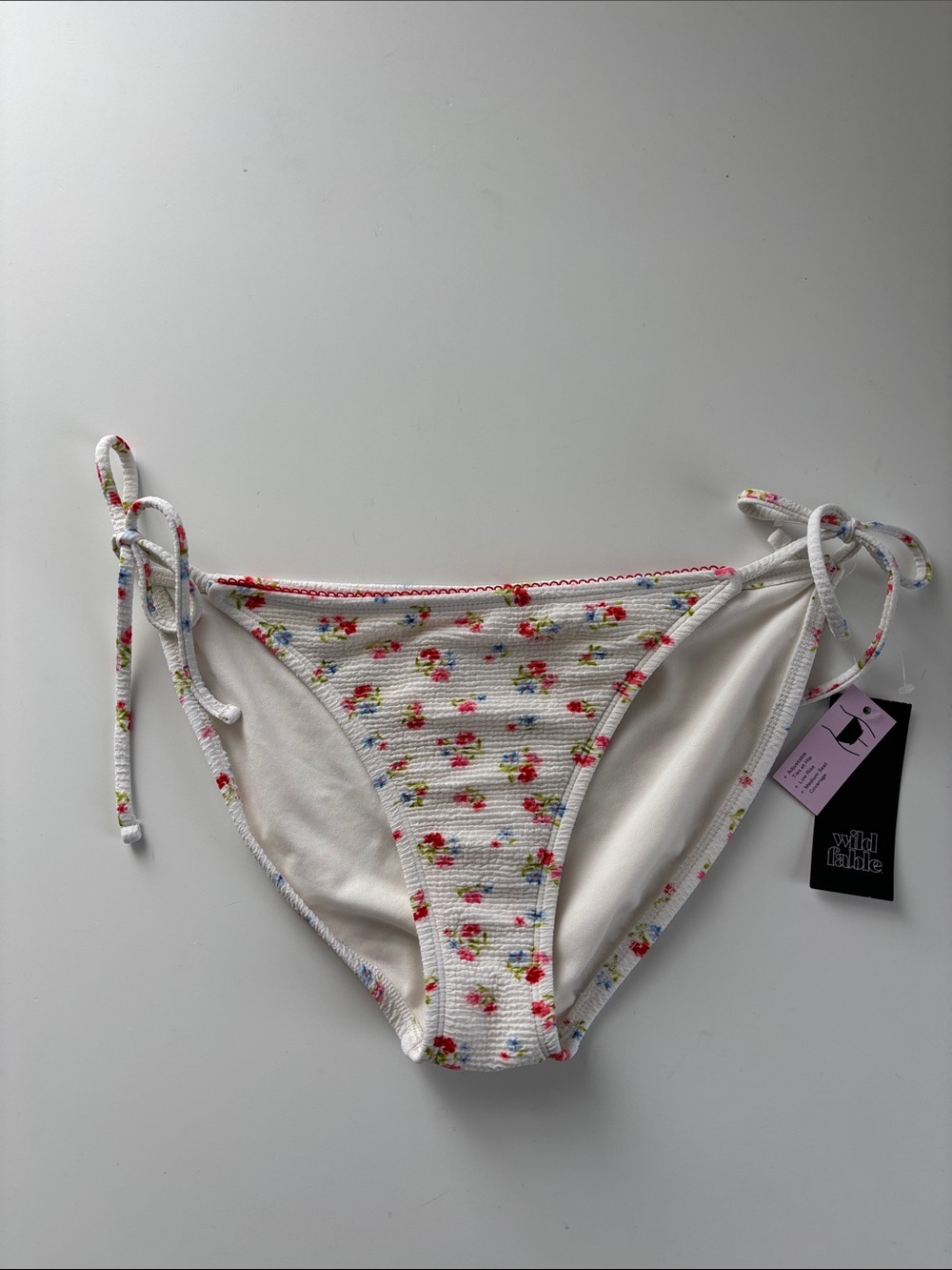 🆕 WILD FABLE | Textured Floral Print Bikini Bottom